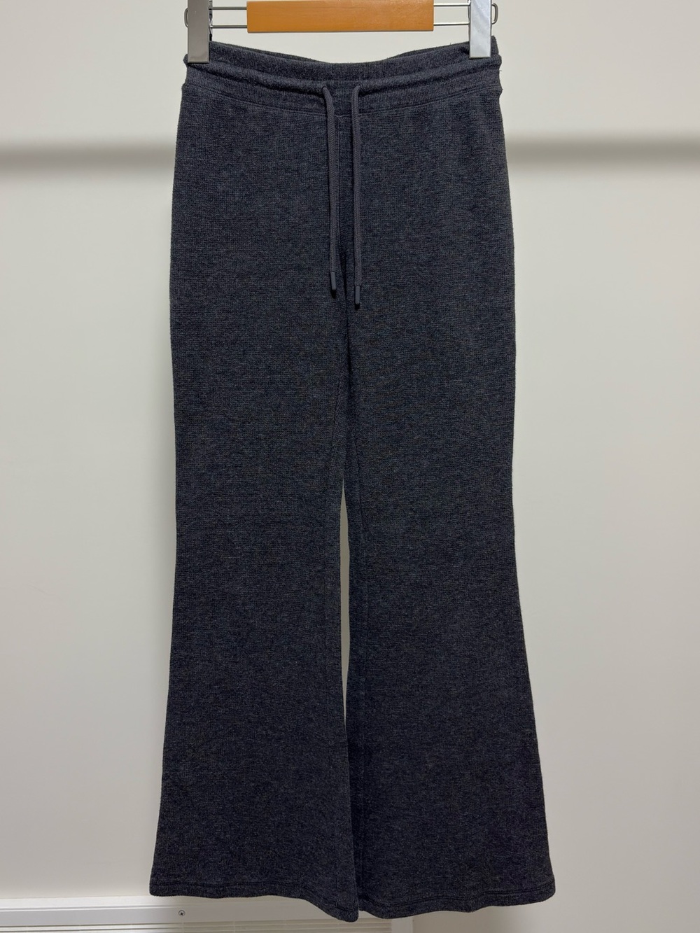 Aritzia Sunday Best Dark Grey Baby Waffle Pants